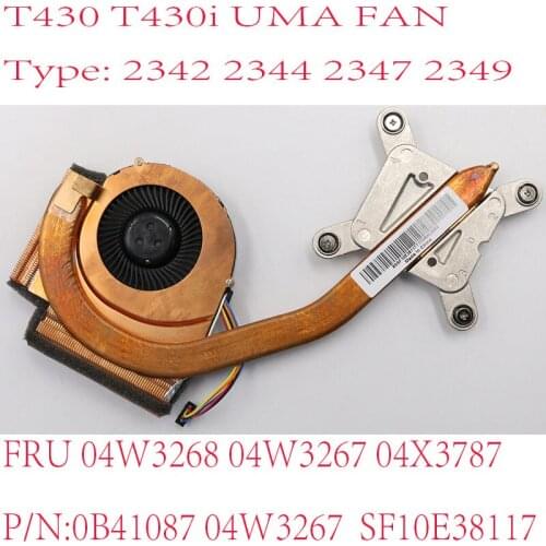 T430 FAN for Thinkpad T430 T430i Laptop FAN radiator FRU: 04W3268 04W3267 04X3787 P/N: 0B41087 04W3267 SF10E38117 100% Test