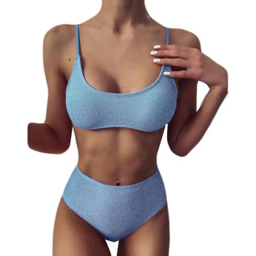 Women Solid Color Push-Up Padded Bra Bikini Set Swimsuit Swimwear Beachwear Women 2020 Sexy Bikini Set Mujer Bathing Suit