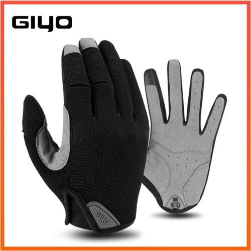 Giyo Winter Cycling Gloves Touch Screen GEL Bike Gloves Fishing Shockproof MTB Road Full Finger Bicycle Glove