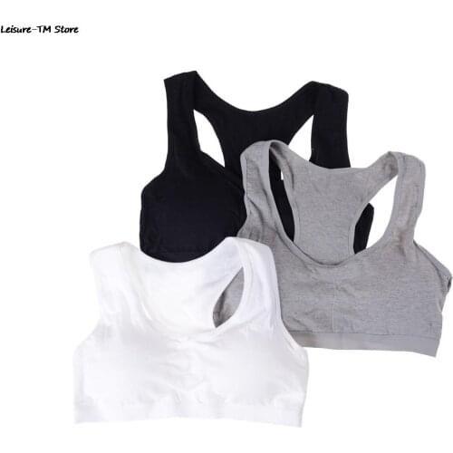 1 PC Cotton Sports Bra High Breathable Top Fitness Women Padded For Running Yoga Gym Seamless Crop Bra Hot Sale