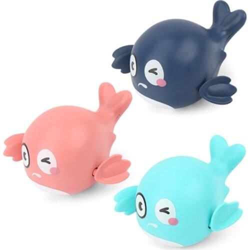 1Pcs Whale Clockwork Wind up Swimming Toy, Bathroom Clockwork Cute Whale for Toddlers Babies Playing In The Water