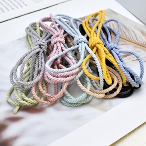 10Meters 2.5mm Round Rubber Elastic Cord Stretch Elastic Bands Rope Eco-Friendly Jewelry Bracelets Making Garment Tag DIY Craft