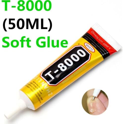 50ml MultiPurpose T-8000 Industrial Adhesive Jewerly Craft Rhinestone And Nail Gel T8000 Diy Phone Frame Fix Screen Glass Glue