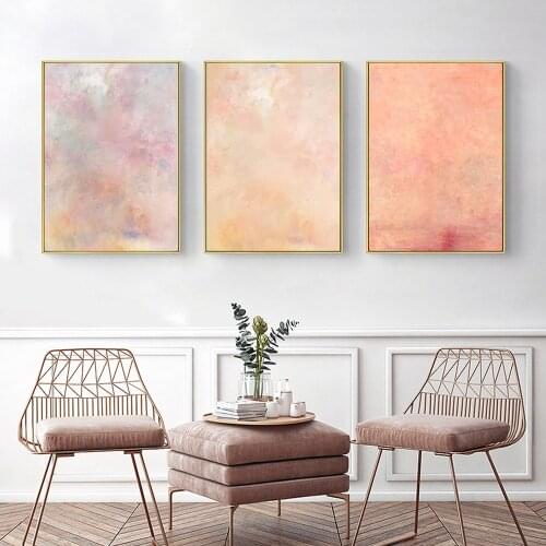 Abstract Pink Art Canvas Wall Art Poster Nordic Colorful Marble Texture Print Painting Decorative Picture Modern Home Room Decor