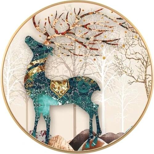 AB Bright Diamond Painting DIY,Round Diamond Embroidery,Nordic deer,Cross Stitch,Rhinestone Diamond Mosaic Sale,Home Decor