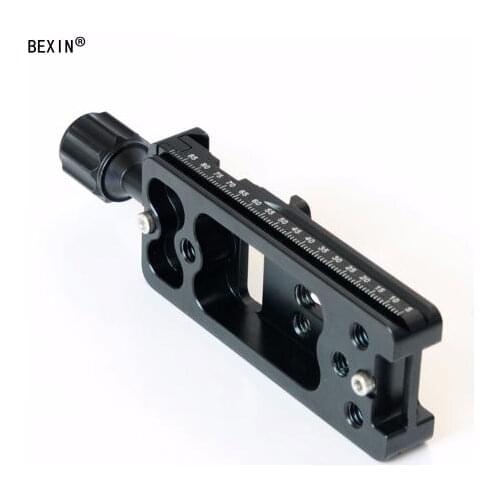 100mm 150mm 200mm aleación de aluminio de liberación rápida de la abrazadera de la placa 1/4 "agujero de tornillo largo deslizam