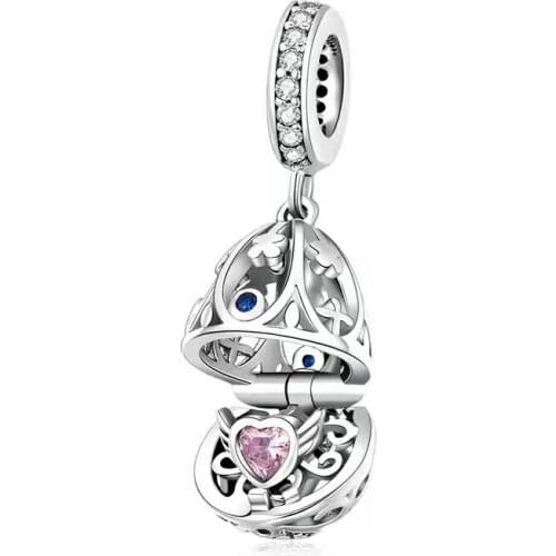 The 2021 Hot Seller Can Open The Crystal Encrusted Easter Christmas Egg Pendant