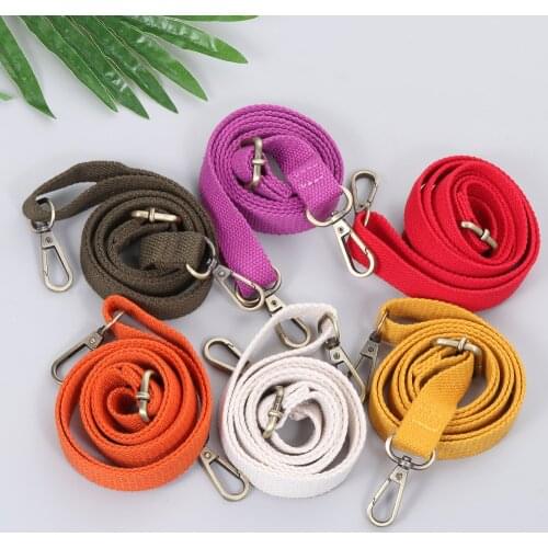 Hot Fashion Candy Color Canvas Bag Strap Adjustable Shoulder Bag Straps Bag Belts Handbag Chain Replacement Backpack Accessories