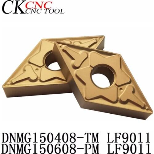 10pcs DNMG150408-TM DNMG150608-TM DNMG150608-PM LF9011 CNC Carbide Insert Turning Carbide insert Lathe Cutter Tool