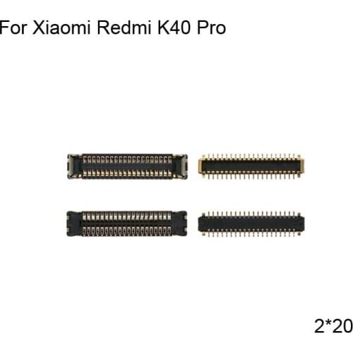 2pcs FPC connector For Xiaomi Redmi K40 Pro LCD display screen on Flex cable on mainboard motherboard For Xiaomi Redmi K 40 Pro