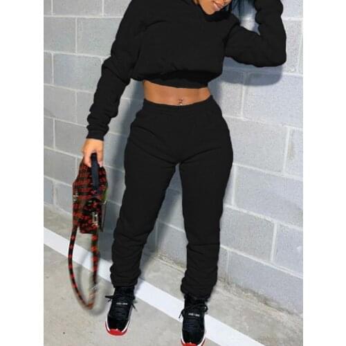 Two Piece Sports Tracksuit Women Autumn Long Sleeve Hooded Hip Bandage Pants Outfits Slim Fitness Exercise Fashion Set