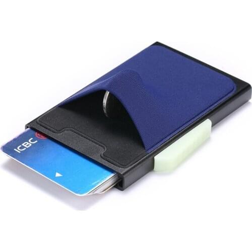 Men Fashion ID Credit Card Holder RFID Black Magic Smart Wallet Aluminum Alloy Business Credit Bank Card Pocket For Men & Women