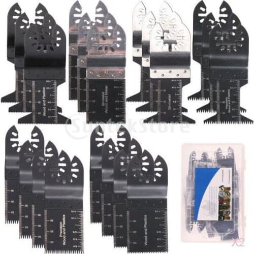 Set of 20Pcs Oscillating Multi Saw Blade for Multimaster tools as Fein Oscillating Multi Tool Wood Cutting