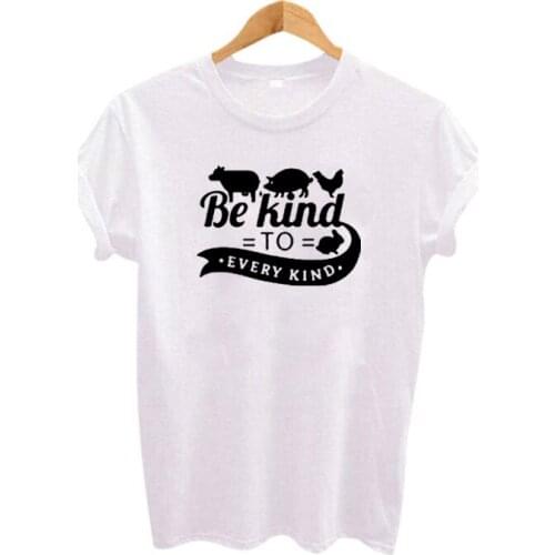 New Summer New Be Kind To Every Kind Ulzzang Harajuku T Shirt Women Kind Person Kawaii Tee Shirt Streetwear Ladies T Shirt