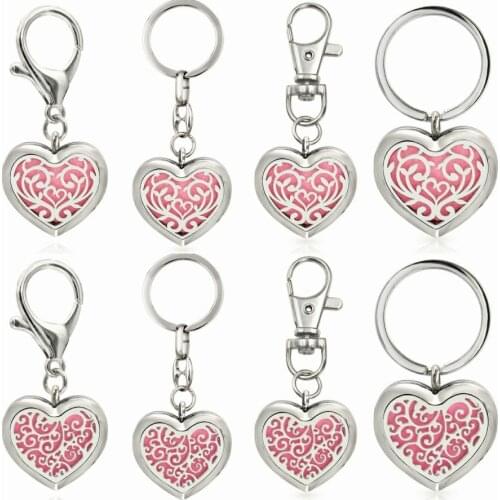 New dog bone shape diffuser locket Essential Oil Aromatherapy Perfume Locket keychain key ring drop shipping