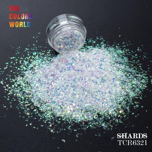 TCT-153 Iridescent Rainbow Color Mylar Shard Irregular Flakes Glitter For Nail Art Nail Gel Makeup DIY Manual Crafts Decoration