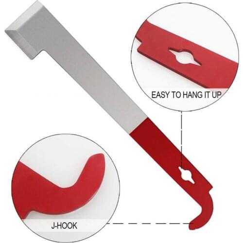 27cm Stainless Bee Hive Tool Frame Lifter And Scraper J Shape Hook Beekeeper Tool Scraping Knife Beekeeping Equipmentc Red