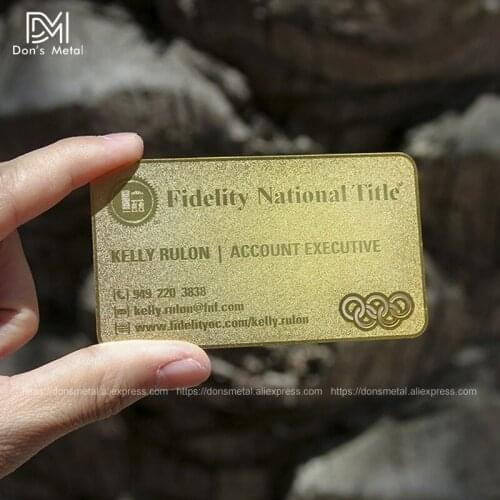 Custom metal card premium gold card hollow stainless steel business card membership card