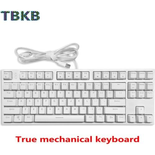 TBKB 87 Keys Wired&Wireless Gaming Mechanical Keyboard Gateron Optical Switch NKRO RGB Keycap Color Switch For Computer Laptop