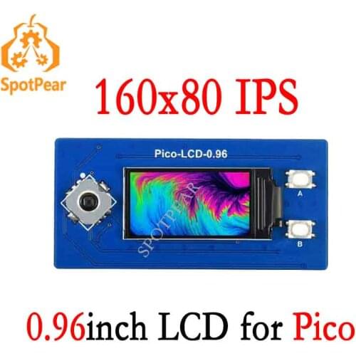 Raspberry Pi Pico 0.96inch LCD Display Module 0.96 inch Screen 65K Colors 160×80 SPI
