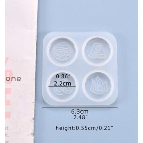 Crystal Epoxy Resin Mold Religion Symbols Hanging Pendant Casting Silicone Mould N0HE