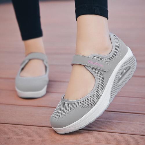 2021 Summer Fashion Women Flat Platform Shoes Woman Breathable Mesh Casual Shoes Moccasin Zapatos Mujer Ladies Boat Shoes