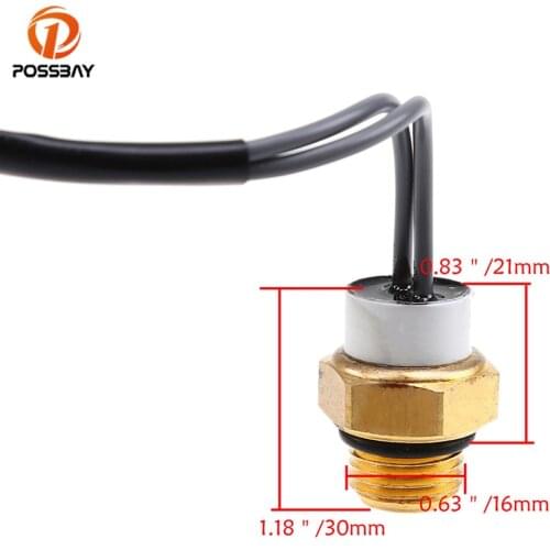 POSSBAY High Quality Motorcycle Water Temperature Radiator Fan Switch for Suzuki UX125 UH200 2007-2008 Temperature Sensor