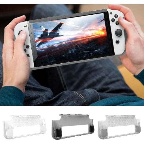Protective Case Portable Grip Game Console TPU Full Cover Anti-Slip Skin Shell Cases For Switch OLED Accessories