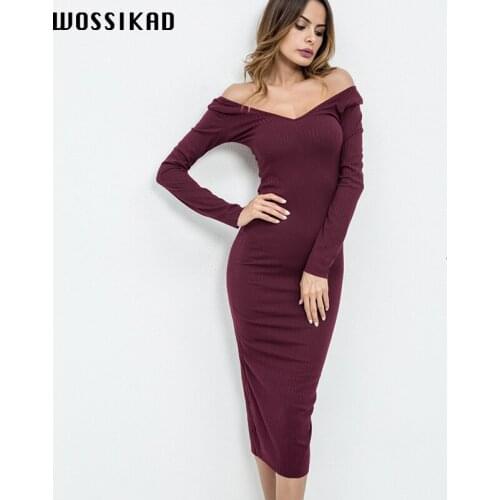 Dress Women V Neck Wrap Chest Party Knitted Dress Vintage Elegant Long Sexy Bodycon Dress Sweater Dresses Bokep Robe Vestidos