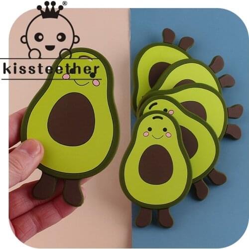 Kissteether Newest Big Mini Small Avocado Baby Teethers Nursing Teether Newborn Molars Chewing Teething Toys Making Pacifier