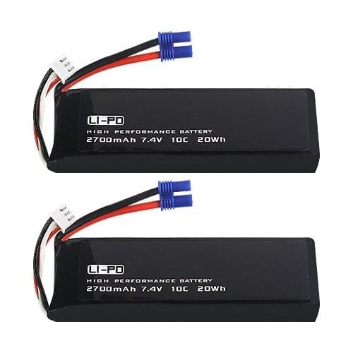 1-3PCS Original H501S/H501C/H501A X4 7.4V 2700mAh lipo battery 10C 20WH battery For RC Quadcopter Drone Parts