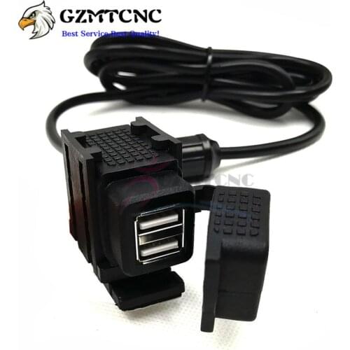 1M Line Double USB Port Charge Adapter for BMW F800R F800GS F650GS F700GS R1200GS R1150R R1150RT R1200R R1200RT K1200R R nineT