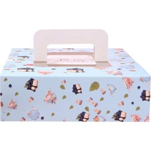 10pcs Kawaii Cake Containers Paper Box for Macarons Boxes Kraft Packaging Box Paper Macarons Candy Packing Box Event Supplies