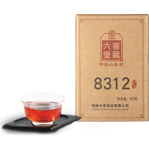 2014 Year Zhong Cha Liu Bao Dark Chinese Tea 8312 Batch 401 Dark Chinese Compressed Tea 400g