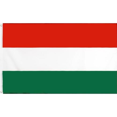 60x90cm/90x150cm HUN Hungary Flag 2x3ft/3x5ft HU Strip Red White Green National Banner