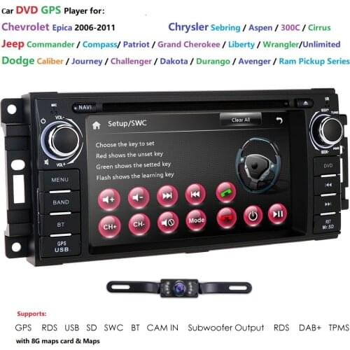 Car Radio GPS for Jeep Compass 300C Stereo Navigation Headunit Grand Cherokee DVD CD GPS Autoradio Navigation for JEEP CHRYSLER