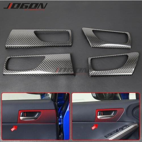 Real Carbon Fiber LHD Lexus IS 250 300 350 2015-2019 2020 Car Accessories Inner Side Door Handle Panel Cover Trim