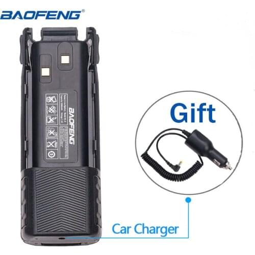 Baofeng UV-82 7.4V 3800mAh High Capacity Battery with Car Charger Cable For BaoFeng UV-82 Plus UV-82HP Walkie Talkie Radio