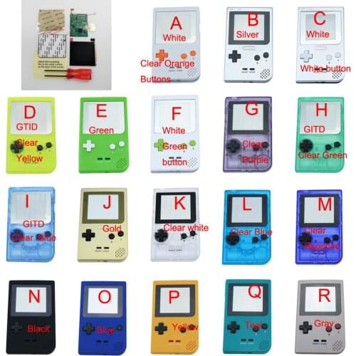 Countless color adjustments DIY FOR Gameboy Pocket GBP IPS LCD RETRO PIXEL KIT HIGH LIGHT BACKLIGHT BRIGHTNESS with OSD