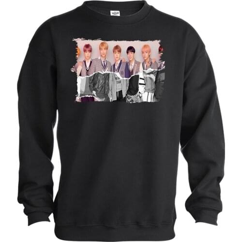 MERCHANDMANIA black sweatshirt FAKE LOVE KOREA BTS boys Mens tracksuit streetwear brand clothing women