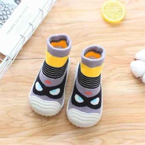 Children Anti-slip Shoes Newborn Baby Girl Cotton Non-slip Floor Socks Baby Boy Rubber Sole Cartoon Indoor Socks Infant Shoes