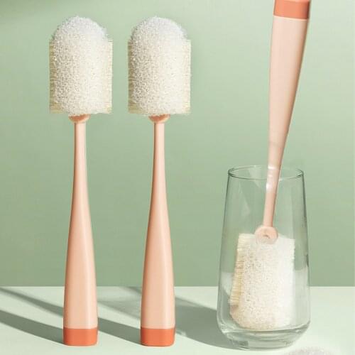 Dishwashing Foam Sponge Soft Baby Bottle Mugs Cups Cleaning Brush Baby Nipple Milk Bottle Cup 360 Degree Sponge Cleaner