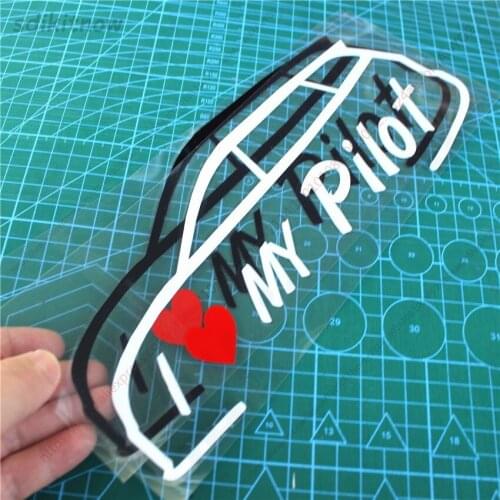 I love my car Decal Funny Creative Sticker Auto Styling Door Window Decoration For Honda Pilot 2013 2018 2019 2016 accessories