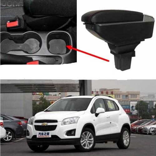 Storage Box For Chevrolet Trax Tracker / Trax 2013-2017 Armrest Arm Rest Center Centre Console Rotatable 2014 2015 2016