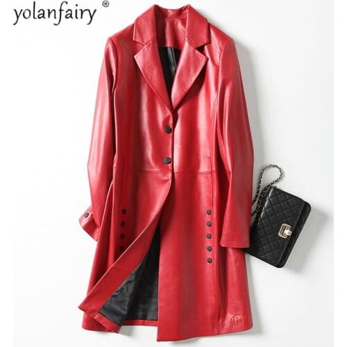 Genuine Leather Jacket Woman 100% Sheepskin Coat Female Korean Fashion Jackets for Women Spring Autumn 2021 Jaqueta Feminina Pph