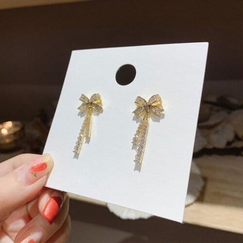 Miuoxion Retro Butterfly Tassel Zircon Earrings Personality Fashion Jewelry For Women Feature Namour Charm Gift All Seasons