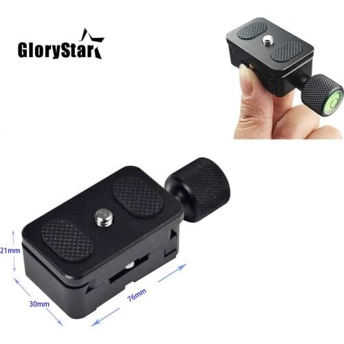 Digital Camera 2 in 1 set 30mm Quick Release Plate + 1pcs Metal Clamp for Benro Arca Swiss Kirk Tripod Photo Studio K30