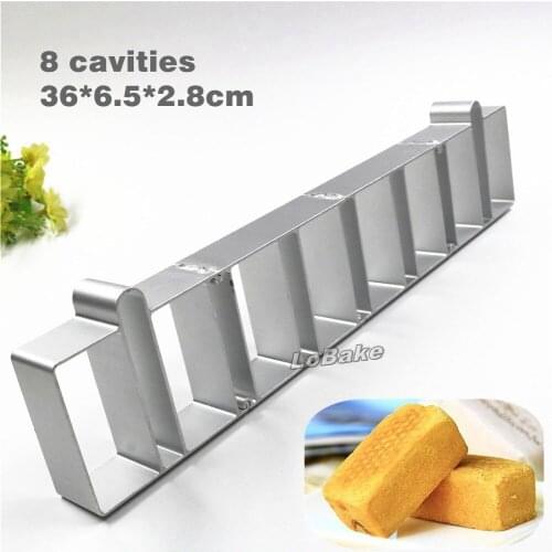 Latest thick 2.8cm 8 cavities aluminum alloy pineapple cake pie cookie biscuit cutter fondant mould for DIY kitchen baking tools