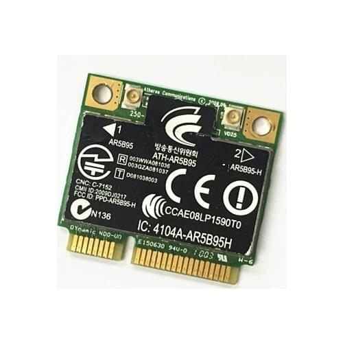 SSEA Wholesale for Atheros AR5B95H AR9285 802.11B/G/N Wireless Wifi Half Mini PCI-E Card for HP G42 CQ42 G62 CQ62 605560-005