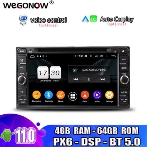 PX6 DSP 2din Android 10.0 For Toyota RAV4 Corolla Vios Hilux 64GB ROM 4GB RAM 8 Core Car DVD Player RDS RADIO GPS map BT Wifi